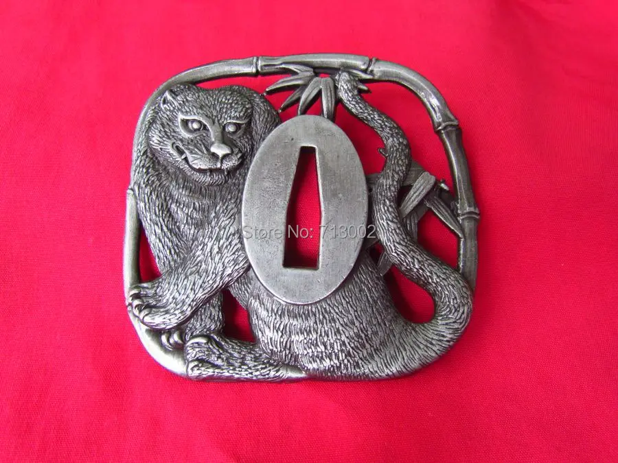 Кованые Tsuba крепления для японского самурая меч воин Катана кирсайт тигр