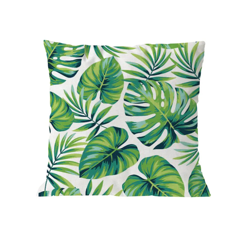 Тропический Лес Зеленый завод пледы наволочки для домашних товаров диван кровать для декоративных подушек крышка 45x45 см наволочка# p8 - Цвет: F