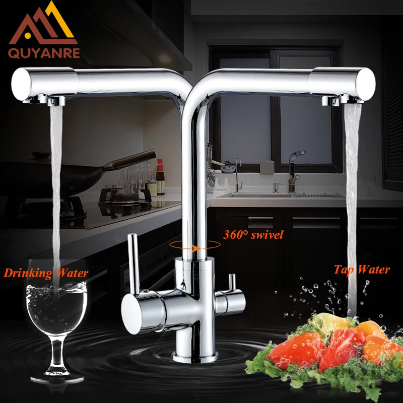 BWE A-94552 Single Kitchen Faucet Brushed Nickel Single Handle Filtered Kitchen Faucet With Deck Plate