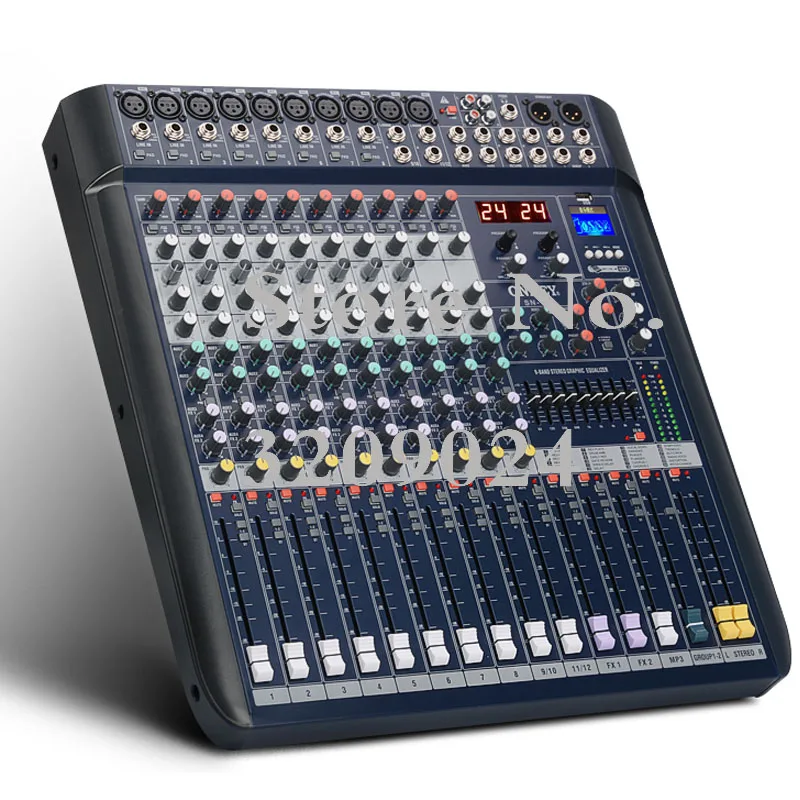 

Pro Bluetooth USB Mixer Reverb Dual Digital Effects Balanced Wedding Performance Conference Karaoke Mixer Microphone Mic System