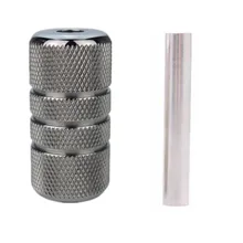 Одна 25 мм 304L нержавеющая сталь противоскользящая татуировочная машина ручка труба задняя стволовая поставка- TSBS003