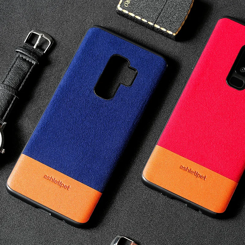 Натуральная кожа чехол для телефона для samsung Galaxy S10 S8 S9 плюс Чехол шить на заднюю панель для Note 9, 10 лет, A5 A70 A8 J5 J7 чехол