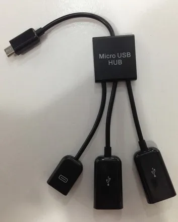 DHL бесплатно. 100 шт./лот. s6/5/4 NOTE2/3/4 MICRO usb-хаб. кабель с микро usb-портом HUB3. Micro usb OTG зарядка HUB3 для смартфона 3 порта