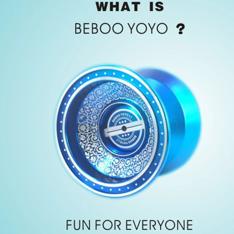 BEBOOYOYO New Metal Yoyo Professional Yoyo Set Yo Yo+ Glove+ 3 String L1 Yo-Yo Goods Classic Toys Gift Present