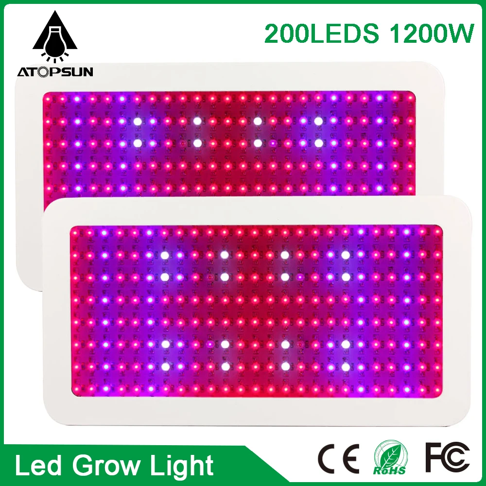 6pcs High Power 1200W Led Grow Light Full Spectrum UV IR Red Blue Best