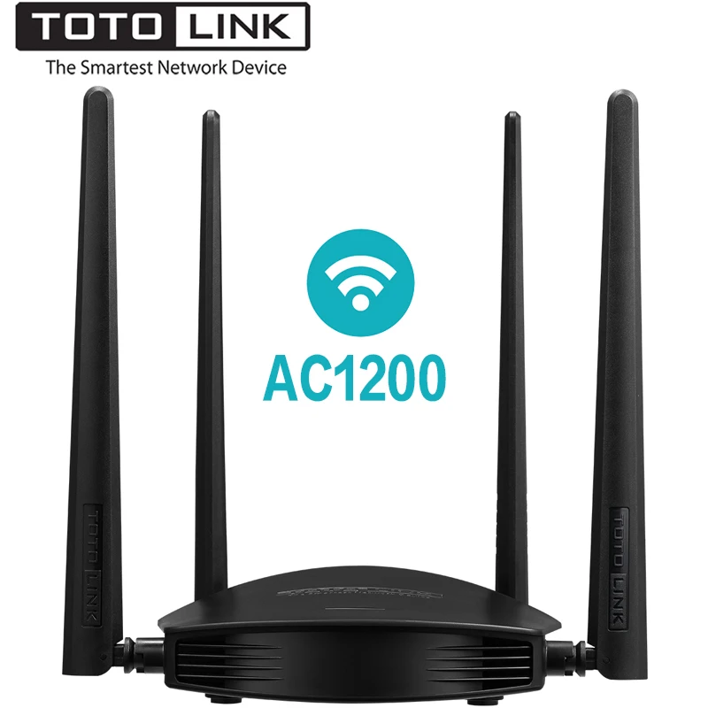 

TOTOLINK A800R AC1200 Wireless Wifi Router, 2.4GHz/5.0GHz Wi-Fi Repeater with 1GHz CPU for Wider Wi-Fi Coverage, Support MU-MIMO