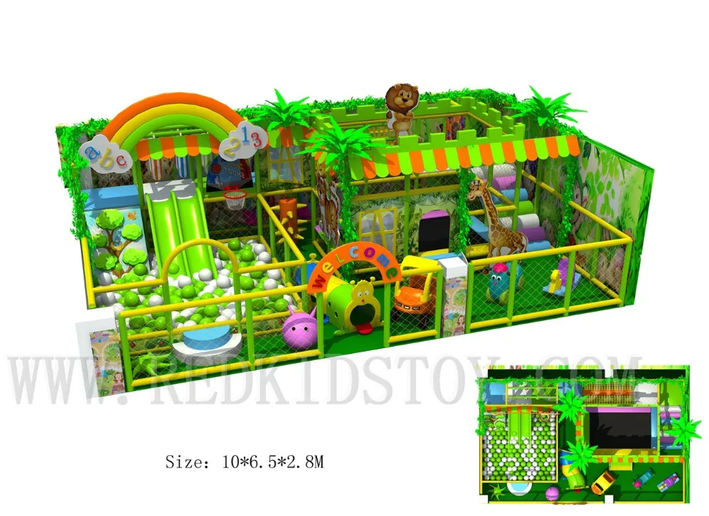 

EU Standard Shipped to Germany Jungle Themed Indoor Play Labrinth HZ-170307B