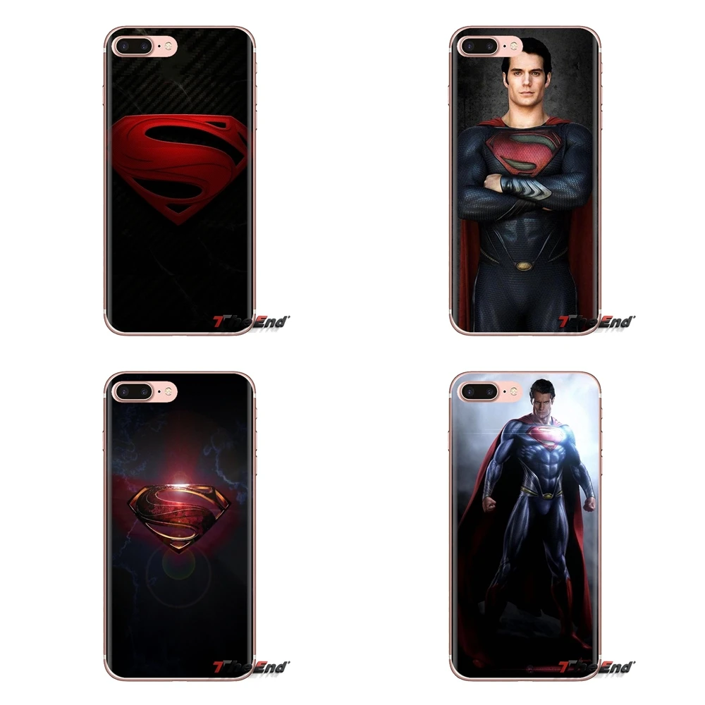 Супермен Человек из стали DC Comics логотип для Huawei G7 G8 P7 P8 P9 P10 P20 P30 Lite Mini Pro P Smart Plus 2017