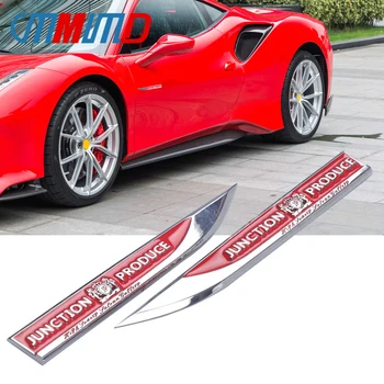 

2PCS Car Fender Side Sticker 3D Metal Auto Badge JUNCTION PRODUCE Emblem JPDecals for Nissan Toyota Suzuki MITSUBISI Honda