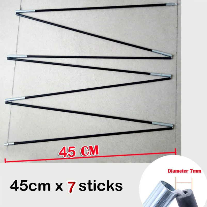 DH_diameter 7mm tent pole 45cmx7pcs sticks-1