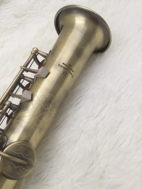 

New Arrival Yanagisawa S-901 Antique Copper Simulation Soprano Saxophone B Flat Sax Straight Saxofone with Neck Mouthpiece Case