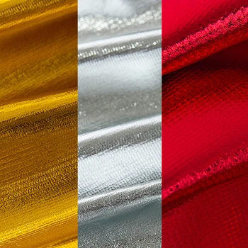 

2016 New 1.2m wide 10 meters Bronzing Fabrics Metallic Luster Shiny Soft Polyester Material Fabric For Party Decor 9 Colors