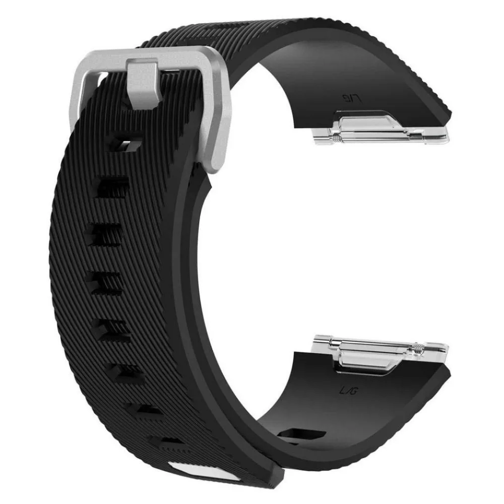 for Fitbit  Ionic band silicone Smartwatch Classic Colors Twill Large Small (12)