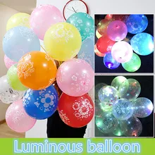 Светится в темноте игрушка светящийся воздушный шар Детский мультфильм флэш шар прозрачный и красочный стиль День рождения украшения