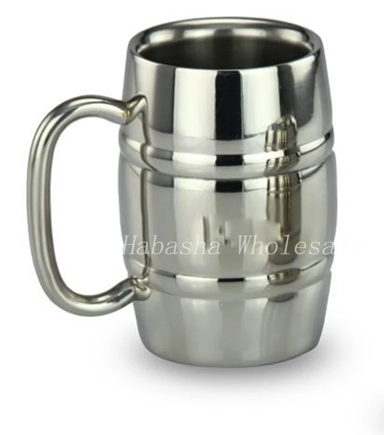 High quality double wall Stainless steel beer mug coffee cup mug