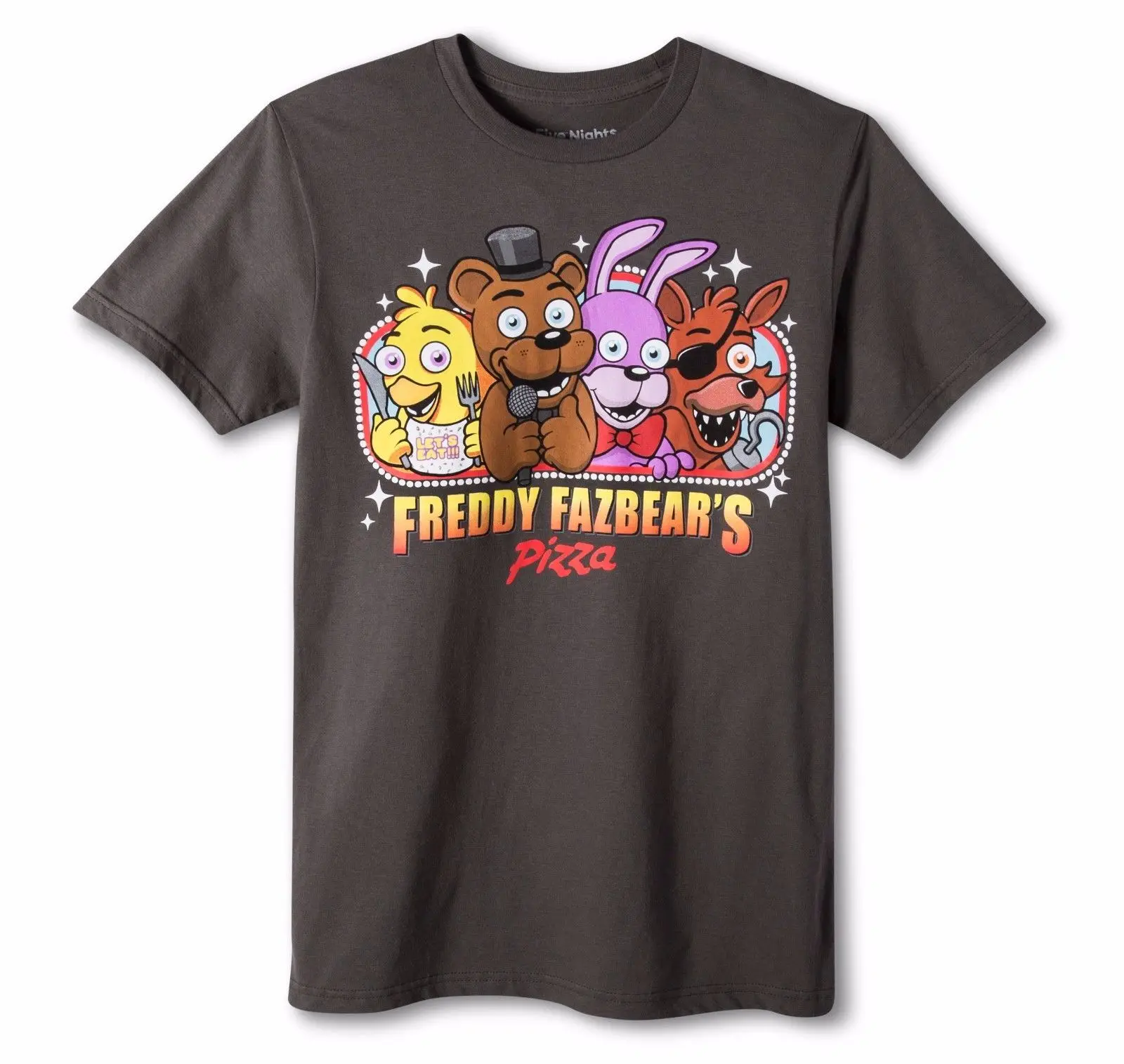 Пять ночей у Фредди Для мужчин fazbear's Pizza лицензированный футболка новый |
