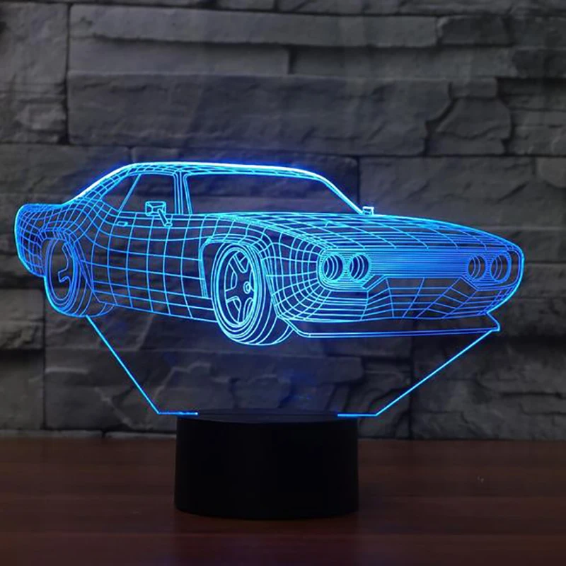 

7 Color Change LED Car Shape Light USB 3D Luminaria Vehicle Modelling Night Light Baby Sleep Table Lamp Home Decor Light Fixture
