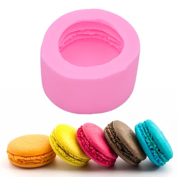 

3D Cookings for Cake Silicone Hamburger Macaroon Shape Fondant Bread Biscuit Chocolate Mold Stencil