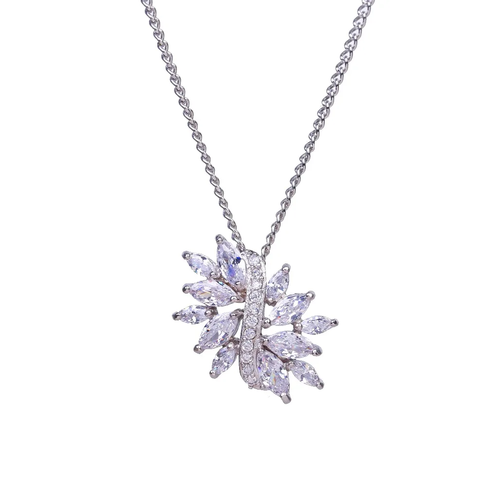 Bettyue Brand Fashion Luxury Cubic Zircon Geometric Shape White Gold Color Jewelry Necklace For Women Florid Party Wedding Gift | Украшения
