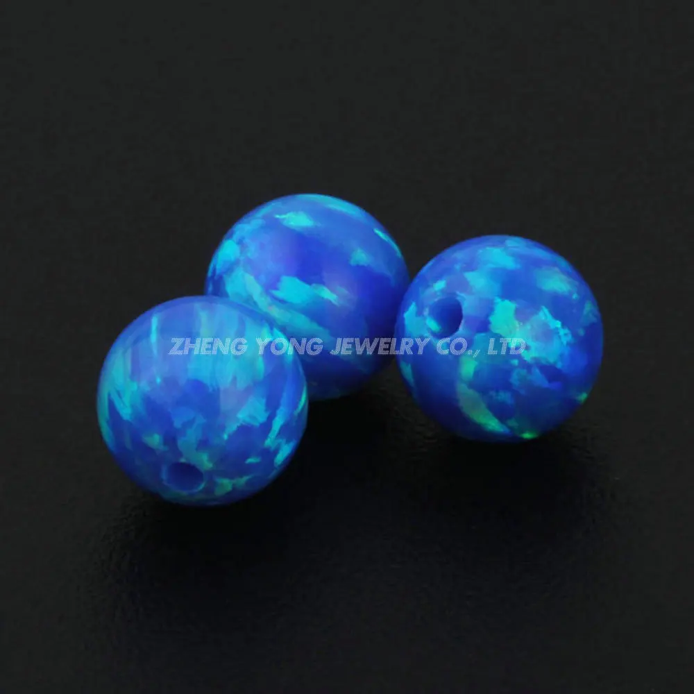 2 мм до 12 мм OP05 синий опал бусины Япония синтетический огненный опал камень для DIY опал ювелирные изделия