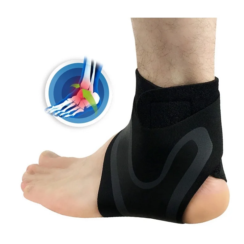 1 пара левого и правого голеностопного сустава эластичность Отрегулируйте защитную повязка на ногу Предотвращение растяжения Спортивная Фитнес Защитная повязка