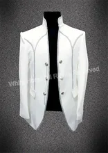 Elegant White Men Stage Costume Masculino Homens Blazer Masculino Casual 2018 Men Costume Classic Men Fashion Jacket White