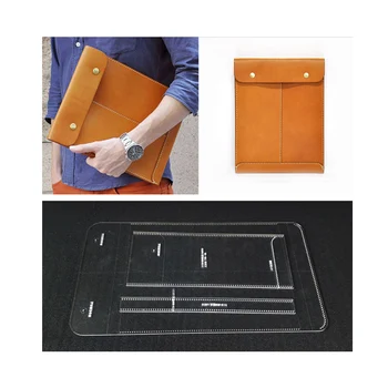 

1 Set Acrylic Leather Template Home Handwork Leathercraft Sewing Pattern Tools Accessory Envelope bag DIY 31*24.5*2cm