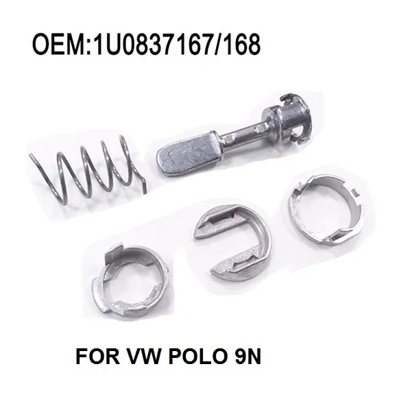 

VW Polo 9N Driver or Passenger Side 1U0 837 167/168 Door Lock Cylinder Barrel Repair Kit Front 4/5 doors