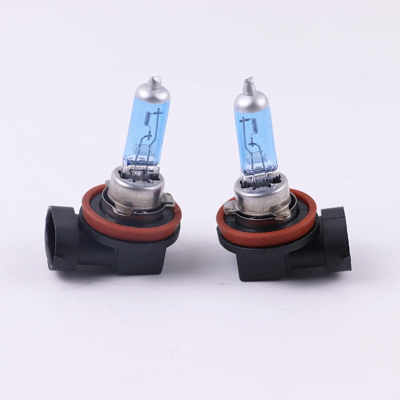 Car Headlight Super Bright Halogen Bulb 1PCS H11 12V 6000K Clear Fog Lights 3000Lm 100W 55W Xenon Dark Blue Driving Lamp