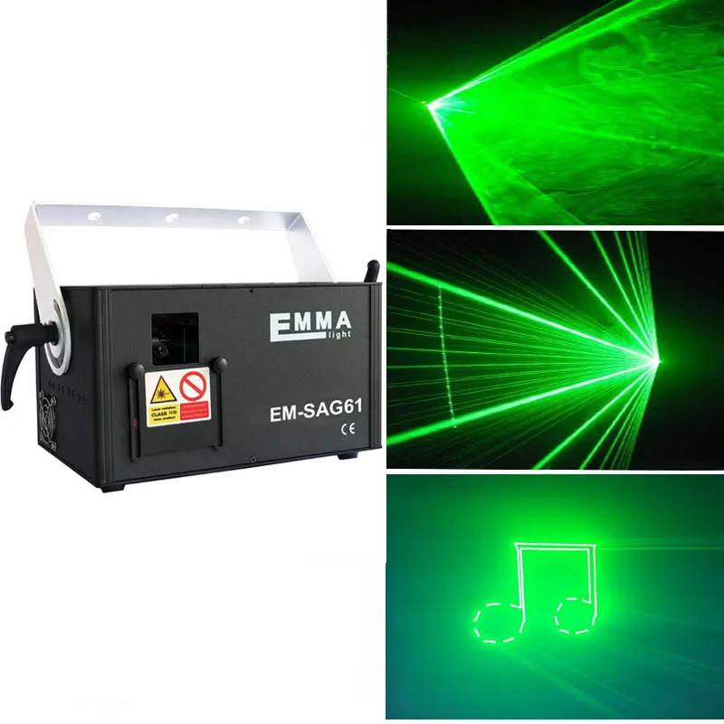 

2019 Good Quality 1 watt Green Single Color Stage Laser light DJ Equipment Show Projection for Party laser light