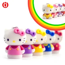 Креативный usb флеш-накопитель 128 ГБ, hello kitty, Usb флеш-накопитель 64 ГБ, флеш-накопитель 64 ГБ, флеш-накопитель 8 ГБ 16 ГБ 32 ГБ, мультяшный U диск, карта памяти