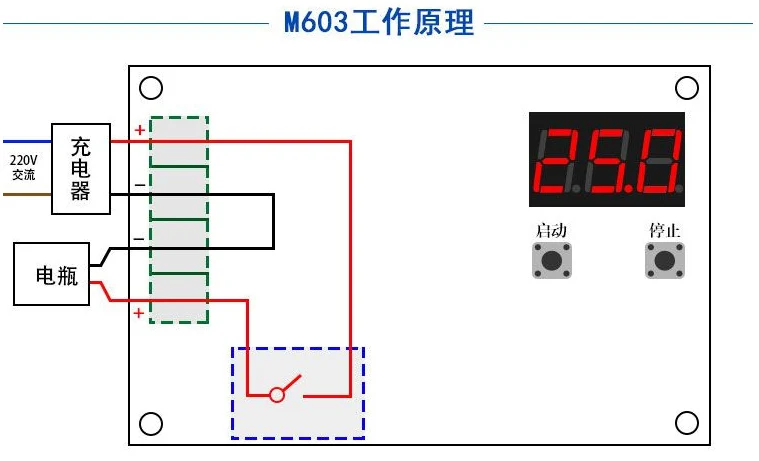 XH-M603 модуль управления зарядкой цифровой светодиодный дисплей хранение литиевая батарея зарядное устройство переключатель защиты 12-24 В