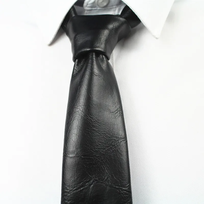 RBOCOTT Дизайн Кожаный Галстук модный тонкий галстук для мужчин аксессуары для мужчин s микрофибра Нано водонепроницаемый шеи галстуки 6 см Вечерние