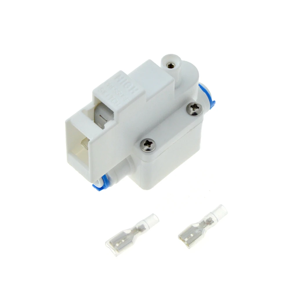 

RO Water Tank High Pressure Switch Normally Close One Pole 1/4" OD Hose Connection Reverse Osmosis System With Crimp Terminal