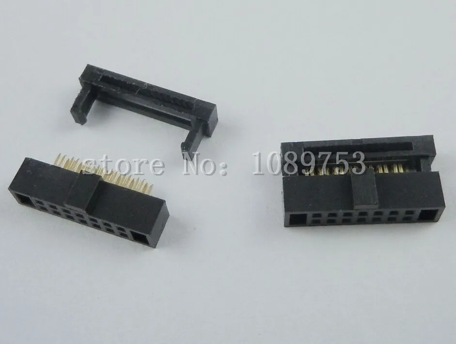 

10Pcs 1.27mm Pitch 2x7 Pin 14 Pin IDC FC Female Header Cable Socket Connector