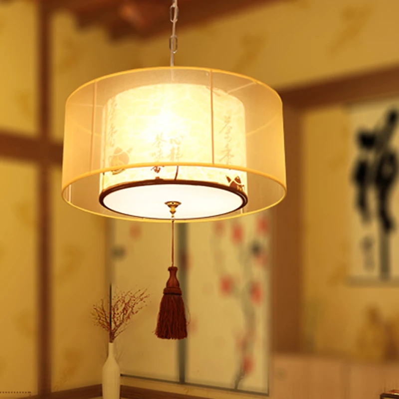 

led e27 Chinese Iron Fabric LED Lamp LED Light.Pendant Lights.Pendant Lamp.Pendant light For Dinning Room Foyer Bedroom