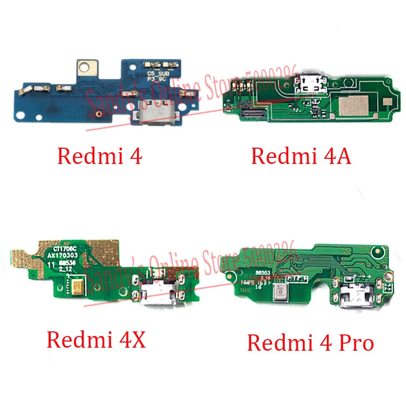 USB-порт для зарядки док-станция гибкий кабель Xiaomi Mi Redmi 4 4A 4X Pro (Prime) разъем