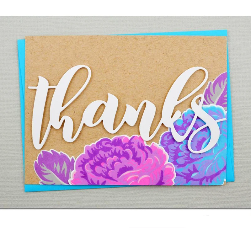 

thanks" Word Metal Cutting Dies Stencil For DIY Scrapbooking Album Photo Embossing Paper Crafts Die Cutting New 2019 Word Dies