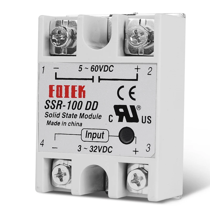 ssr100a de 3-32v 12v dc para 5-60v