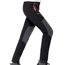 Женские осенние уличные теплые флисовые охотничьи флисовые брюки женские Лоскутные дышащие брюки для кемпинга