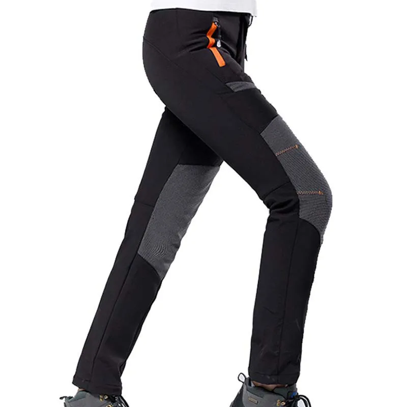 

Women Autumn Outdoor Warmth Fleece Hunting Softshell Pants Female Patchwork Breathable Camping Trousers