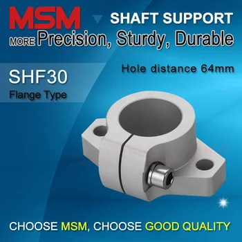

MSM Horizontal Flange Linear Shaft Support 4pcs SHF30 Aluminium Linear Clamp 30mm Linear Rail End Support CNC Automation Parts