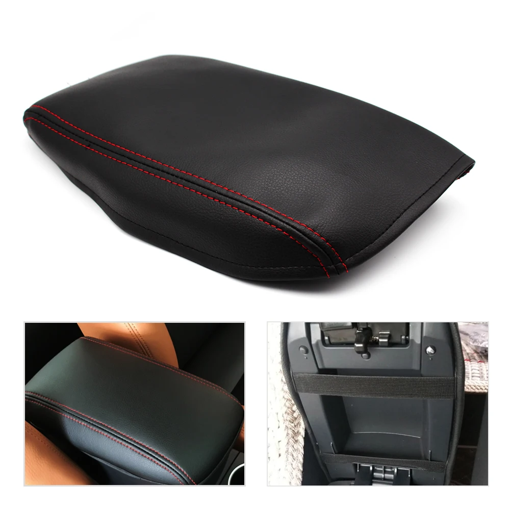 

For Audi A6 2005 2006 2007 2008 2009 2010 2011 Center Console Armrest Box Cover microfiber leather Protection Pad
