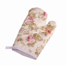 Новинка 1 шт. хлопок утолщение кухонная принадлежность, микроволновая печь перчатки рукавицы изолированные Нескользящие утолщение печь с высоким температурным режимом перчатки