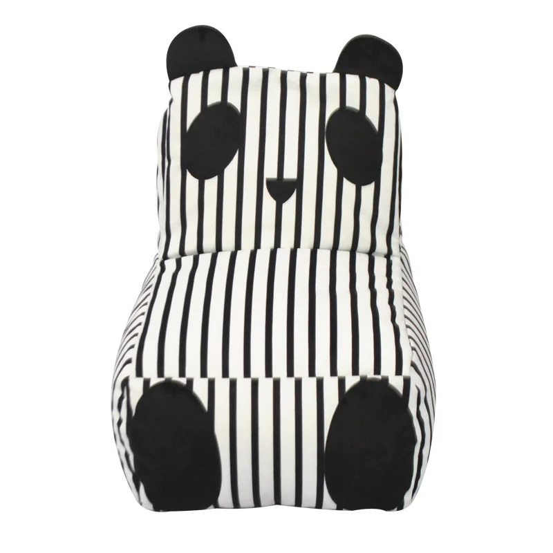 INS Nordic Striped Cute Panda Ear Children Sofa Bean Bag Sofa Can Be Disassembly and Washing Chair for Kids Baby Sofa INS Nordic Striped Cute Panda Ear Children Sofa Bean Bag Sofa Can Be Disassembly and Washing Chair for Kids Baby Sofa