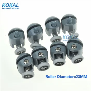 

[YSL-DL-23]Free Shipping 8PCS 23MM outer diamter bathroom shower room roller wheel single cabin door pulley