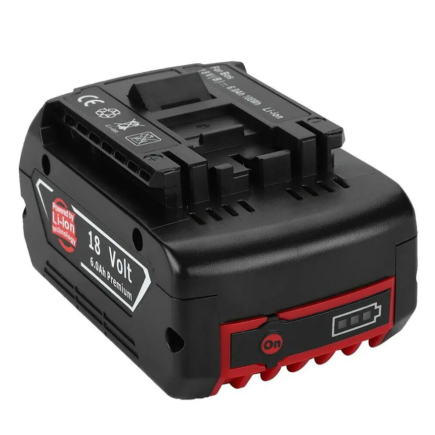 Backup Battery For Bosch 3.0Ah-6Ah 18V 6000mAh Power Tools Battery Lithium Rechargeable Batteries Pack Cordless for Bosch Drill