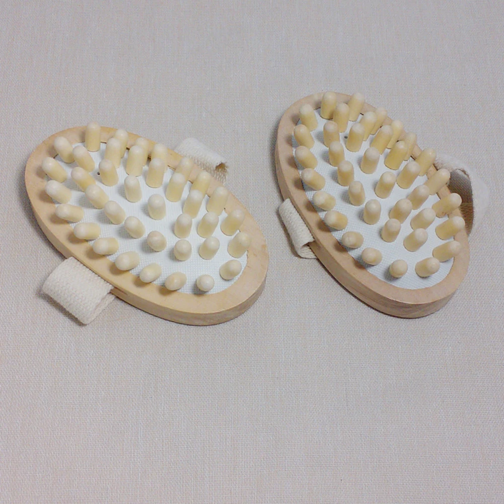 

Hand-Held Natural Wood Wooden Massager Body Brush Cellulite Reduction JS88