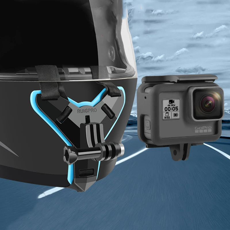 Helmet Chin Mount Adapter Extension Holder Motorcycle Helmet front bracket For GoPro Hero 7 6 4 SJCAM Xiaomi Yi 4K Action Camera  (4)