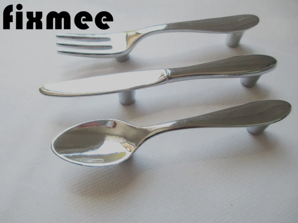 Fixmee 1 шт. креативная ложка нож вилка кухонный шкаф шкафчики ящик ручка ручки 76 мм